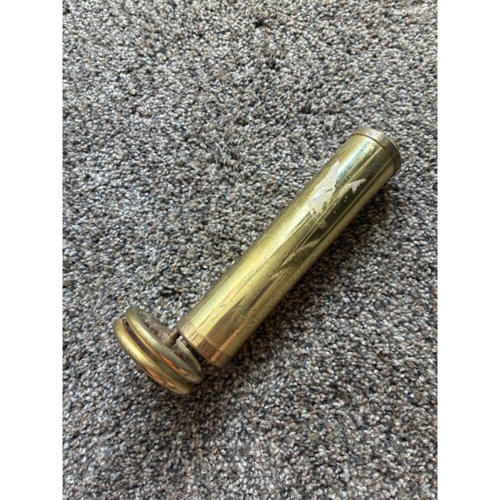 Vintage Metal Gold Colored Spin Turn Kaleidoscope WORKS!